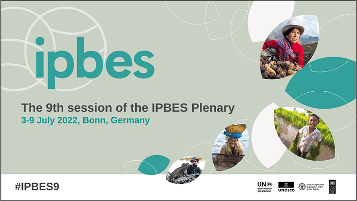 Event flyer with IPBES logo