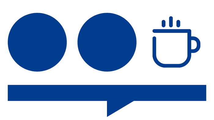 Shows the logo of the podcast on a white background.